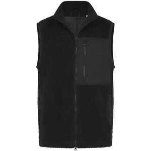 Front Row Unisex Adult Sherpa Recycled Vest / Black
